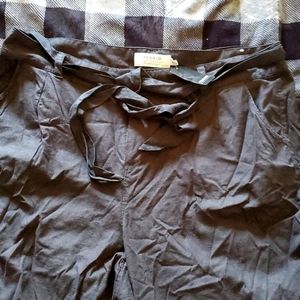 Black wide leg pants